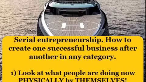 How to create one successful business after another. Serial entrepreneurship.