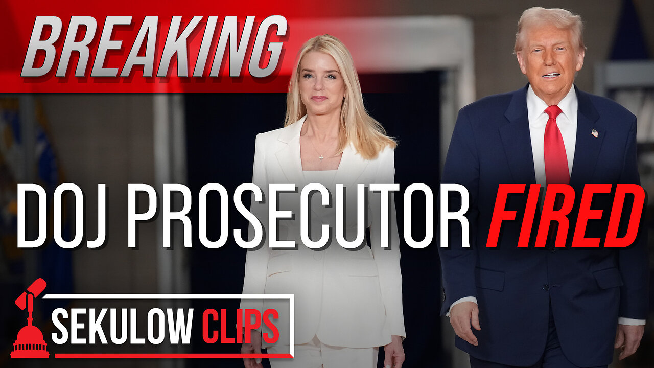 SHOCKING: DOJ Prosecutor FIRED