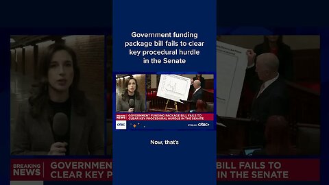 Government funding package bill fails to clear key procedural hurdle in the Senate