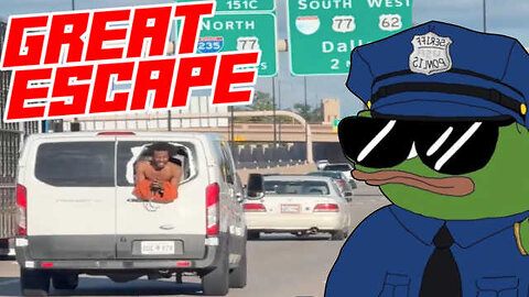 Convict Tries to Escape Through Van Window On Freeway