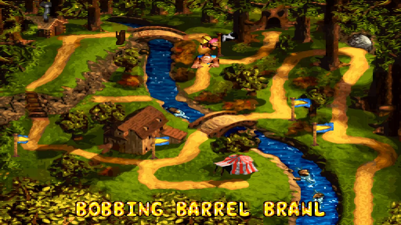 D.K.C. 3™ : DIXIE KONG'S Double Trouble! / ACT #2. KREMWOOD FOREST / A2#5. BOBBING BARREL BRAWL! DK