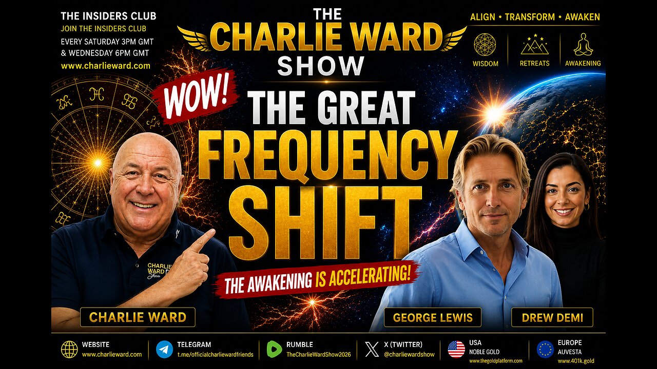 🌌 THE INSIDERS CLUB | The Great Frequency Shift Has Begun with Charlie ward & George H Lewis thumbnail