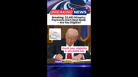 Trump Stimulus check is here
