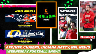 AFC/NFC Championship Weekend, Indiana CHAMPS, + NFL News