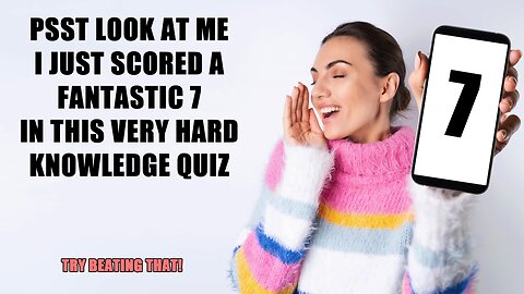 Please someone beat her score