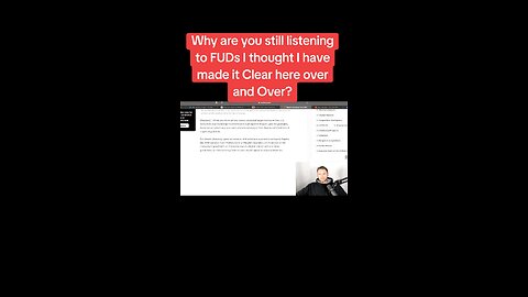 Why are you still listening to FUDs I thought I have made it Clear here over and Over?