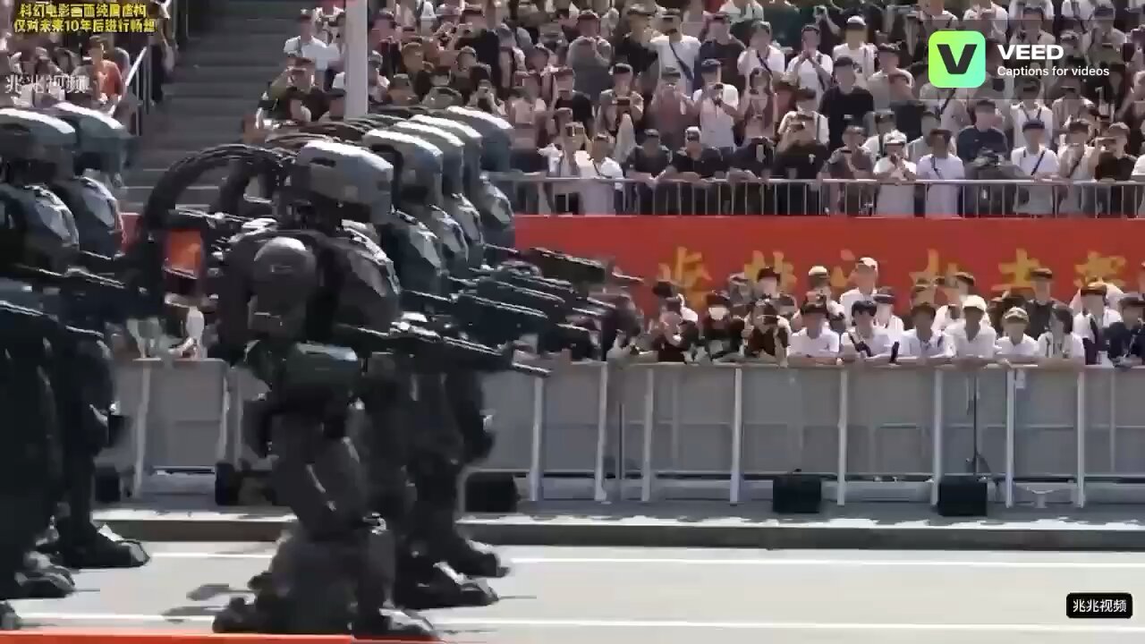The future of China Military Parade expect to include state of the arts AI and robotics
