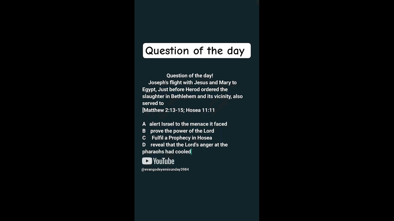 Question of the day