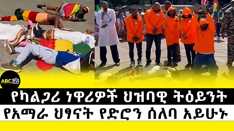 የካልጋሪ ነዋሪዎች ህዝባዊ ትዕይንት | የአማራ ህፃናት የድሮን ሰለባ አይሁኑ | ABC Tv