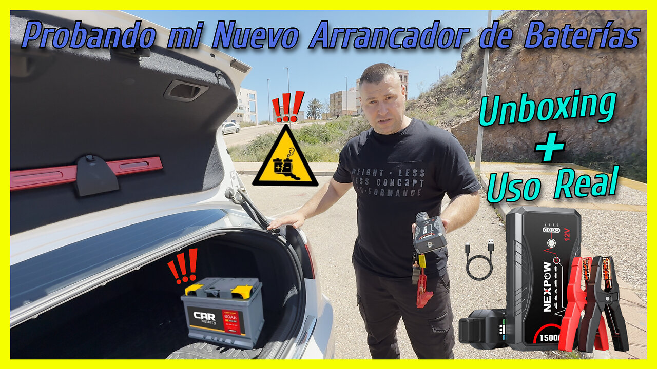 Probando mi Nuevo Arrancador de Baterías , Unboxing + Uso Real #arrancadordebateria #jumpstarter