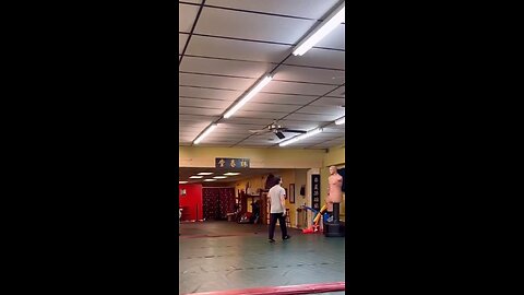 Jumping side kick! #yeshua #jesus #wingchun #kungfu #feiyue #kick
