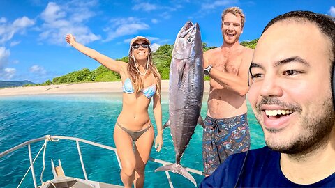 Kalkazian reacts B2B Castaways (Strick and Fran) | 30 DAYS LOST IN THE PACIFIC Boat Tour