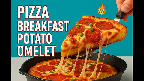 Pizza Breakfast Potato Omelet – FlavorVille Viral Creation 🍕🥔🍳🔥