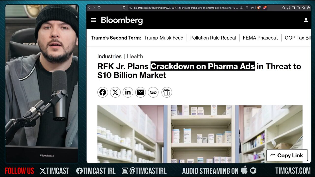 RFK Moves To BAN Big Pharma Ads, Trump HHS Wants To STOP Mass Spending By Big Pharmaceutical Corps