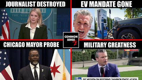 Karoline Leavitt Owns Reporter | Senate Ends EV Mandate | Chicago Mayor Exposed | Military Greatness