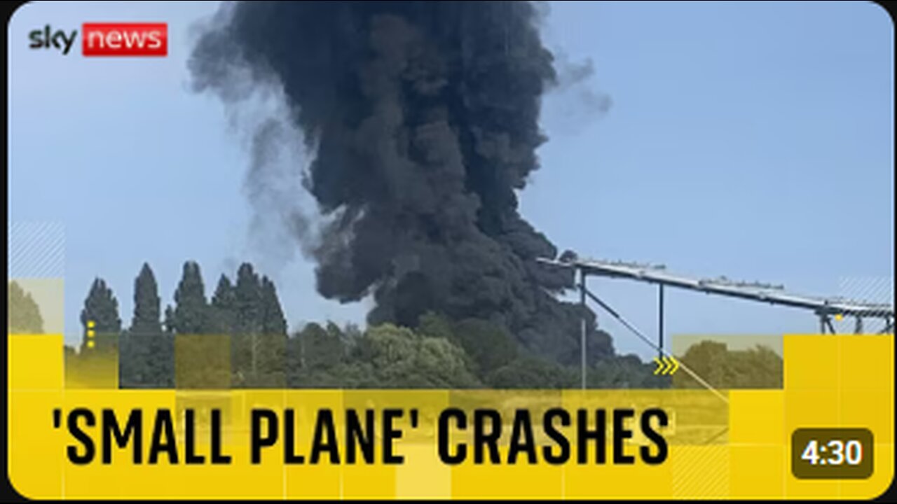 'Fireball' at Southend Airport after 'small plane' crashes