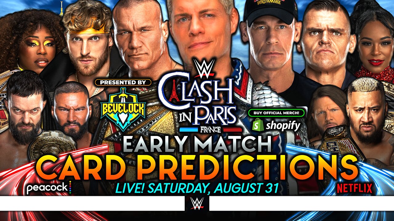 WWE Clash in Paris 2025 - Match Card Predictions