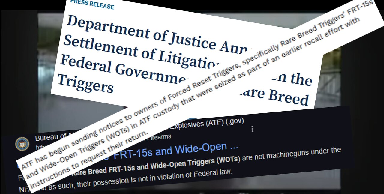 FRTs are F-R-E-E, that means free! forced reset trigger case closed!