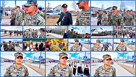 Marines MARCH in Norway's BIGGEST Parade Celebration!