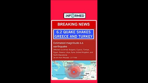 6.2 quake Greece And Turkey