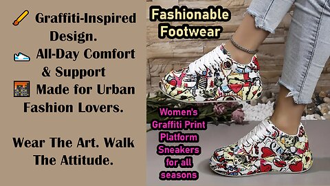 Review about this Women's Graffiti Print Platform Sneakers for all seasons