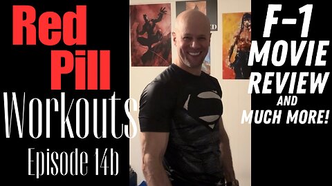 F1 Movie Review, Naked Gun, Superman’s James jew Gunn, Crosstikas, New Duds + No Glasses/Hat!
