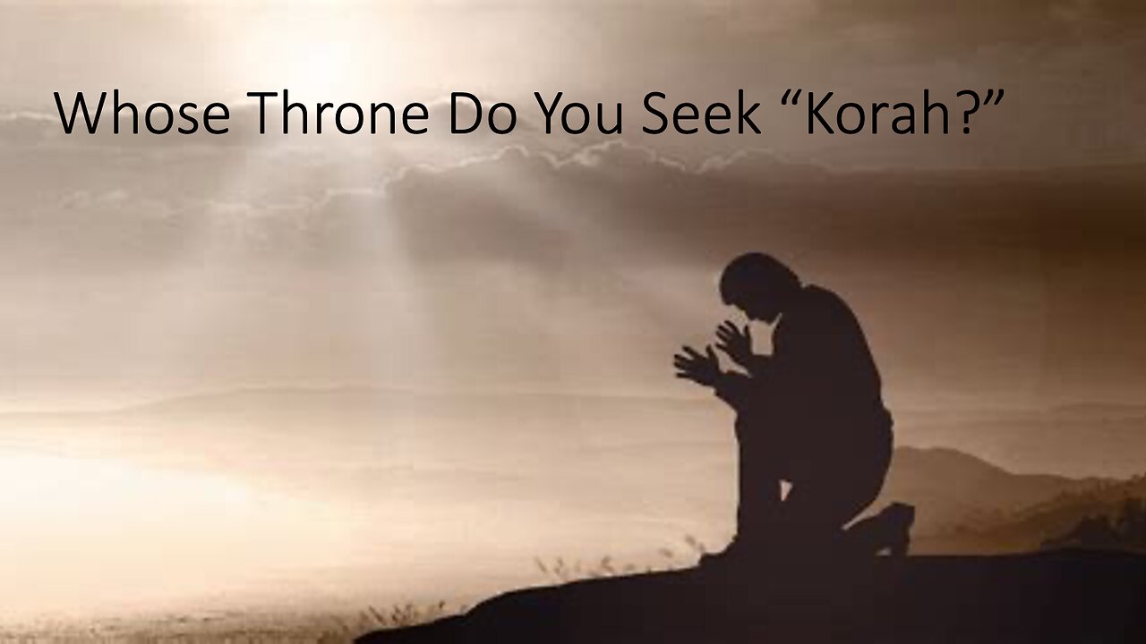 Korach - Korah (Bald) - June 28, 2025