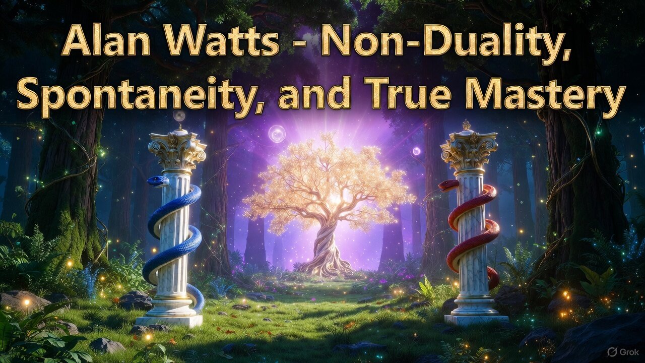 Alan Watts: Embracing the Flow | Non-Duality, Spontaneity, and True Mastery