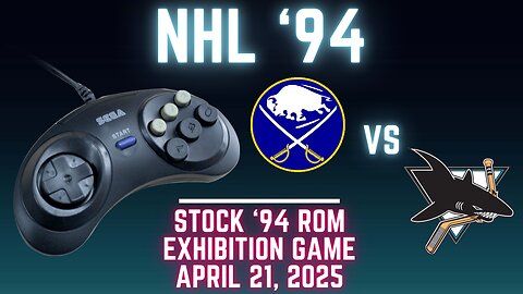 NHL '94: Sabres (Ted_HitchCoCk) at Sharks (Len the Lengend) {Genesis} - Exhibition 120