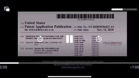 A friend found some videos from 2021 on the way back machine of Anthony Patch explaining the Moderna