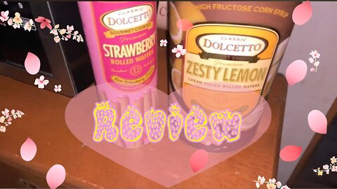 Dolcetto Lemon Wafer Rolls VS Strawberry Wafer Rolls