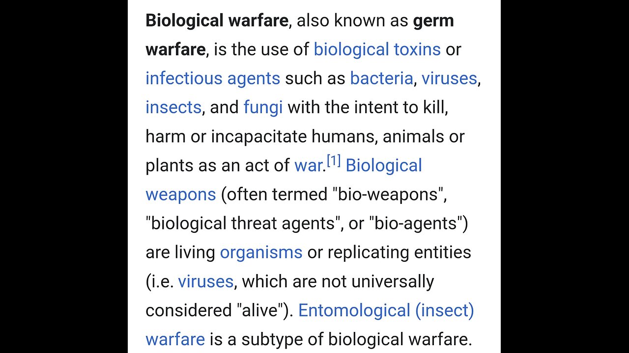 Biological Attack was committed against innocent people