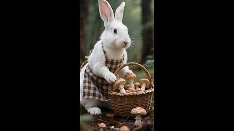 mushroom 🍄 curry making for dinner rabbit family