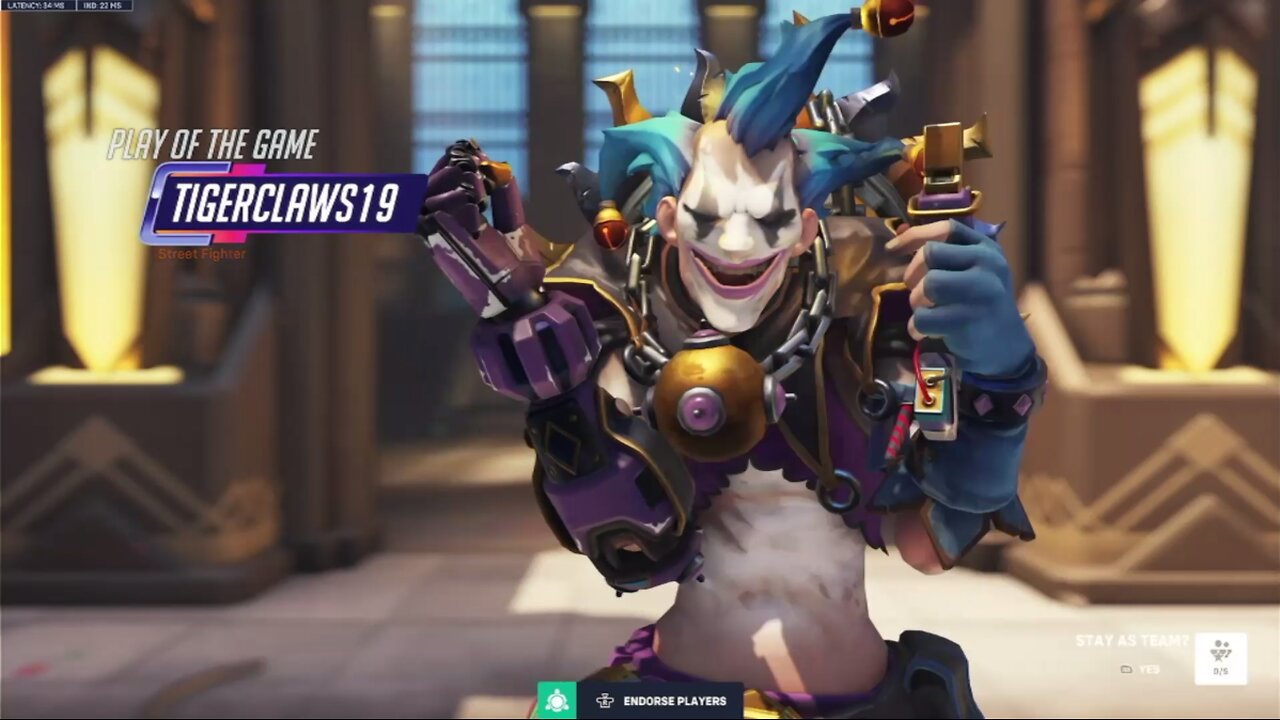 Just showing off Junkrat to Skooter. It was too easy