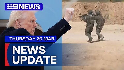 Trump's fresh power play with Ukraine; Israeli ground offensive into Gaza | 9 News Australia