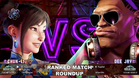 Kuya Kalbo SF6 Ranked Match Roundup. Chun Li Master Rank [Hori Fight Stick]