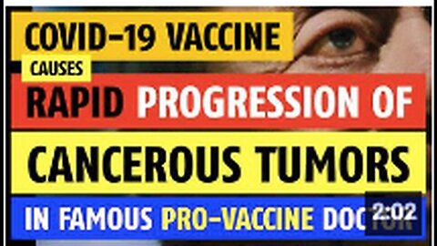 "Famous Pro-Vaccine Doctor Experiences Accelerated Cancer Progression Post-Vaccination"