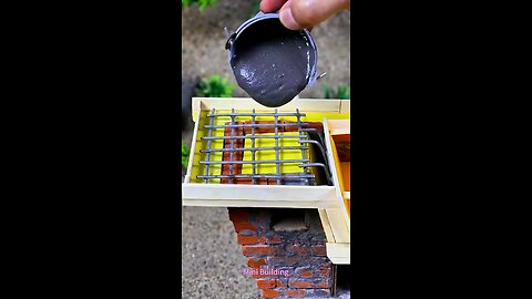 Building a Mini Brick House from Scratch! 🧱 #DIY