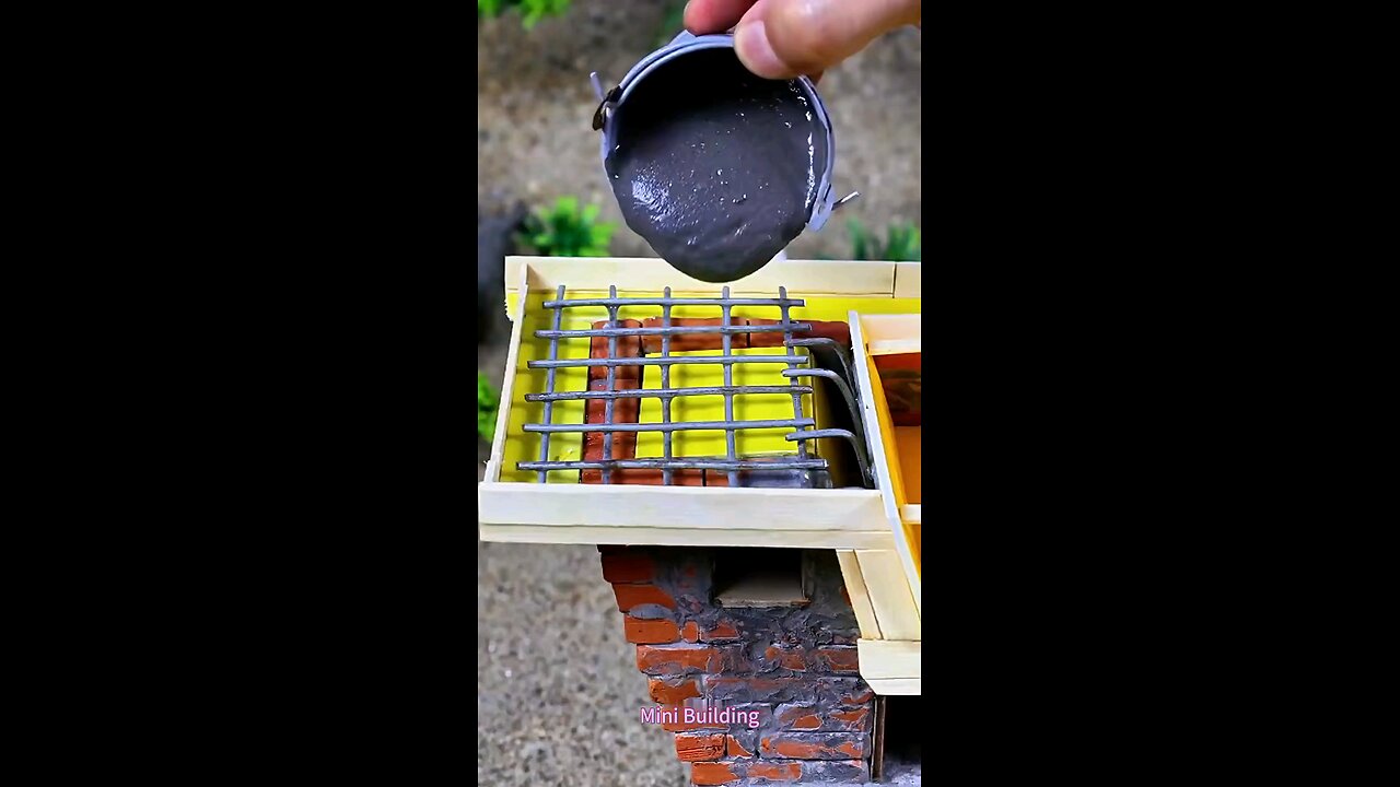 Building a Mini Brick House from Scratch! 🧱 #DIY