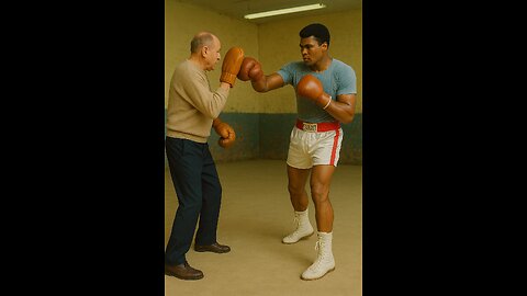 Muhammad Ali Doesn't Know How To Hit Pads