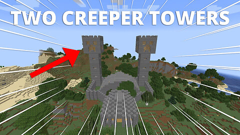 Exploring Two Creeper Towers (2b2t Build) - (PC HD) [720p30FPS]