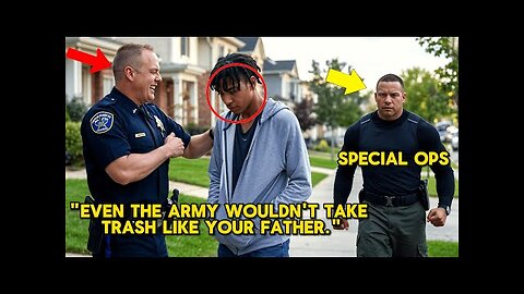 Cop Laughs at Black Boy for Saying His Dad's in Special Forces—Until He Walks Onto The Scene