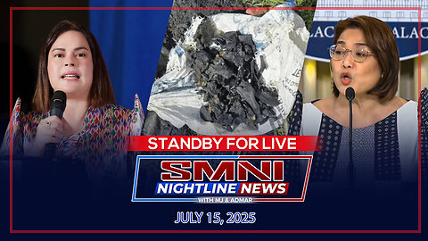 LIVE: SMNI Nightline News with MJ Mondejar & Admar Vilando | July 15, 2025 -Martes