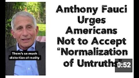 "Dr. Fauci Accused of Dishonesty"