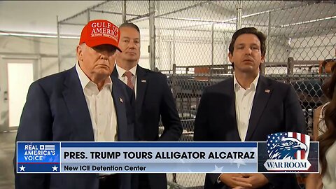 ALLIGATOR ALCATRAZ: President Trump Tours And Speaks At New ICE Detention Center