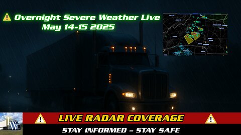 LIVE Overnight Severe Weather – Radar & Alerts 🌙🌩️