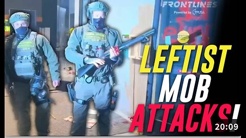 Watch Two Brave ICE Officers Fight Off A Violent Leftist Mob That Invaded Their Hotel!