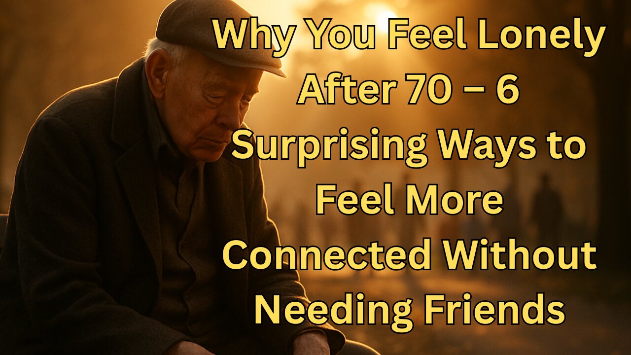 Why You Feel Lonely After 70 – 6 Surprising Ways to Feel More Connected Without Needing Friends