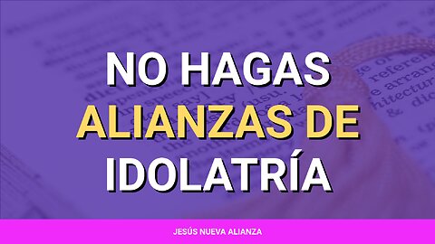 🪨 No hagas alianzas de idolatría | Éxodo 23:28-33