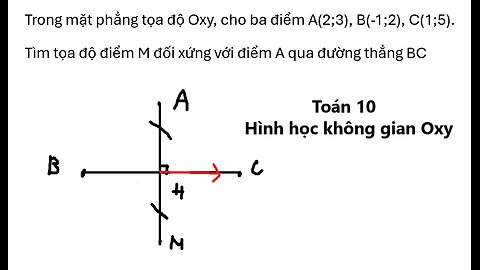 Trong mặt phẳng tọa độ Oxy, cho ba điểm A(2;3), B(-1;2), C(1;5). Tìm tọa độ điểm M